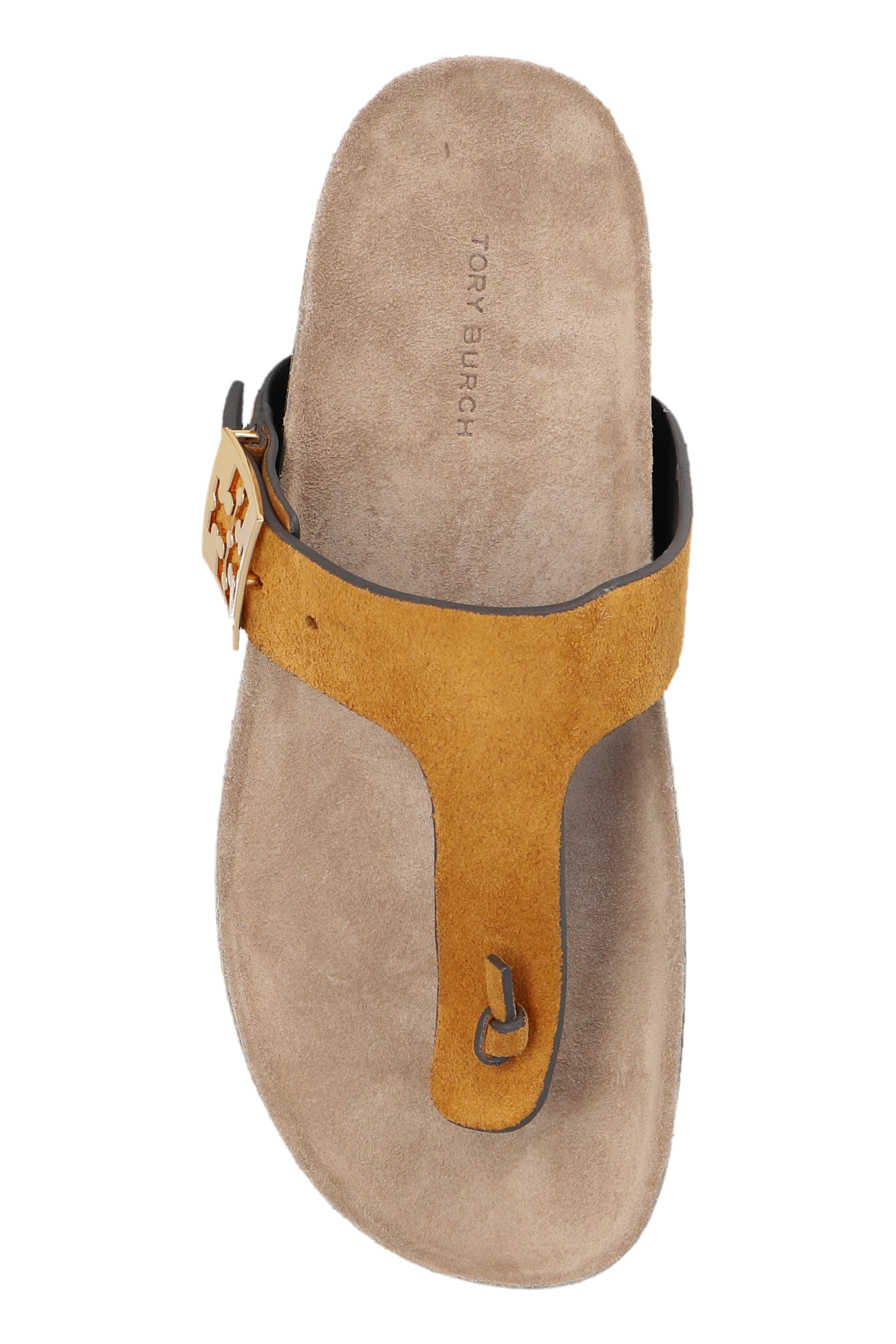 サンダル・ミュール Tory Burch Beige Suede Mellow Slippers Mellow shearling-lined suede mules in beige - Tory Burch